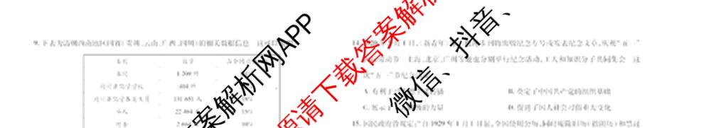  天一大联考2025-2026学年(上)高三阶段性检测试卷及答案汇总（含历史 生物 语文等）历史试题