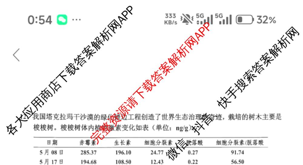 浙江省嘉兴市2026年高三基础测试(9月)试卷及答案汇总（含历史、化学、日语等）生物试题