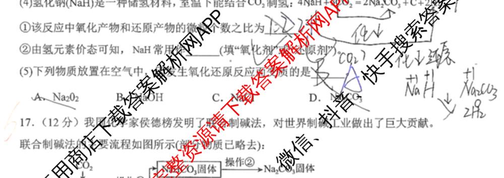 陕西省榆林市第二中学2025-2026学年第一学期分班考试高一年级（含语文 化学 地理等）化学试题