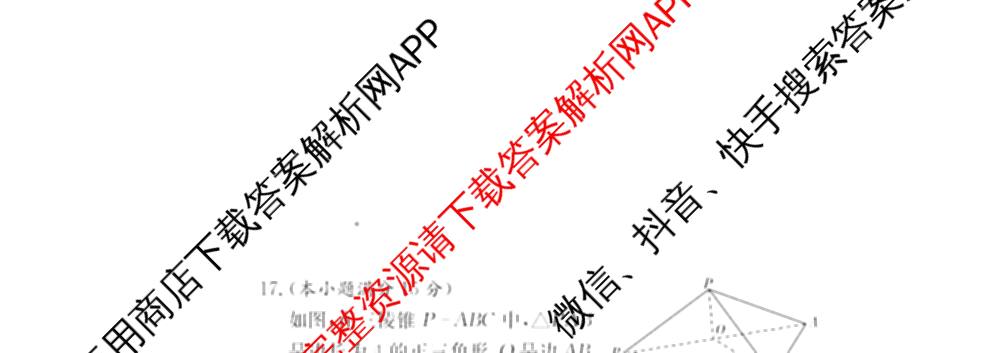 炎德英才大联考湖南师大附中2026届高三月考试卷(四)试卷及答案汇总: 含政治、数学、语文试卷解析数学试题