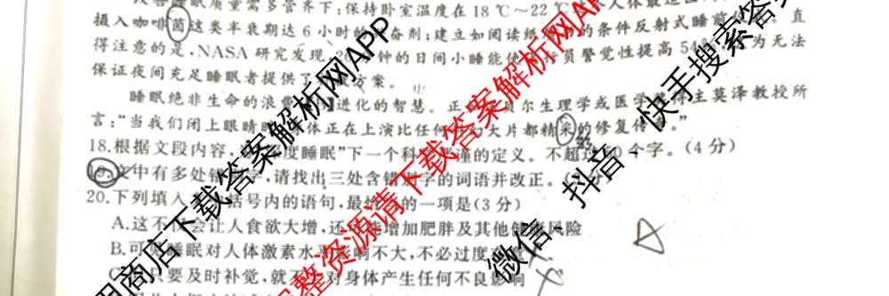 百师联盟2026届高三仿真模拟考试(四)（25科全）语文试题