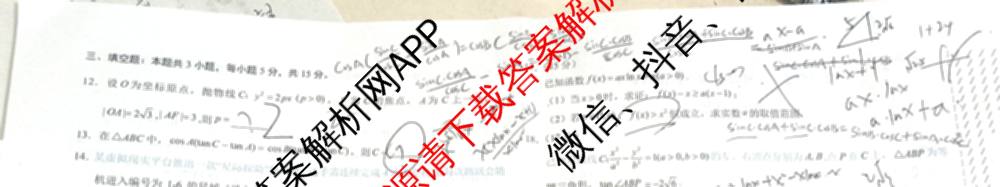 学科网2025届高三4月大联考试卷及答案汇总（含物理(新高考卷C) 文综(新课标卷) 英语(新课标卷A)等）数学试题