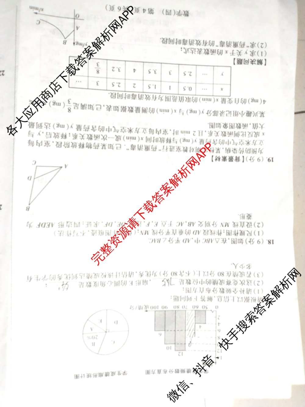 2024-2025学年河南省三甲名校原创押题试卷(四)各科答案及试卷（含历史、道德与法治、英语等7份）数学试题