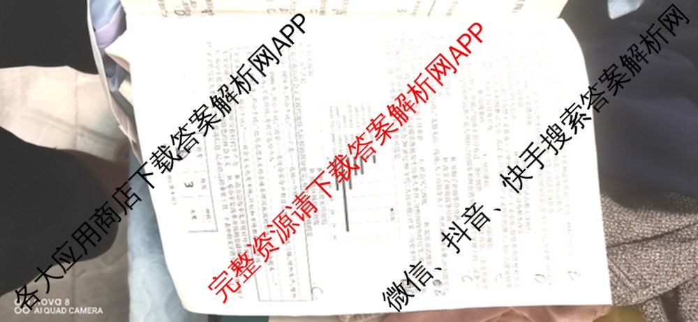 2024-2025学年河南省三甲名校原创押题试卷(四)各科答案及试卷（含历史、道德与法治、英语等7份）历史试题