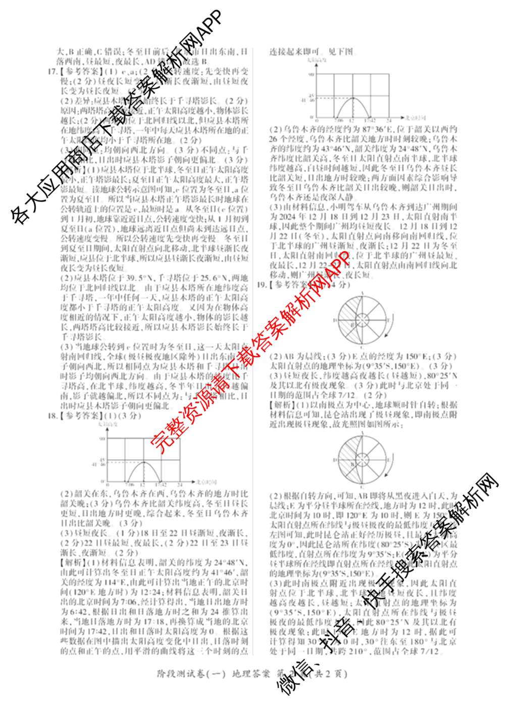 百师联盟2025-2026学年高二上学期阶段测试卷(一)1各科答案及试卷: 含地理(75分钟)、地理(中图版75分钟)、物理(90分钟多选)试卷解析地理答案