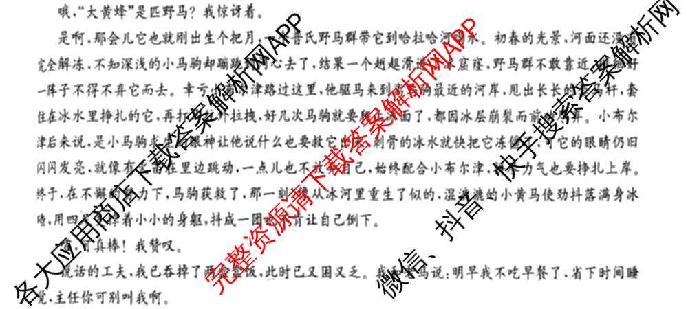 九师联盟2025~2026学年高三核心模拟卷(中)(五): 含政治(河南)、物理(HF)、英语试卷解析语文试题