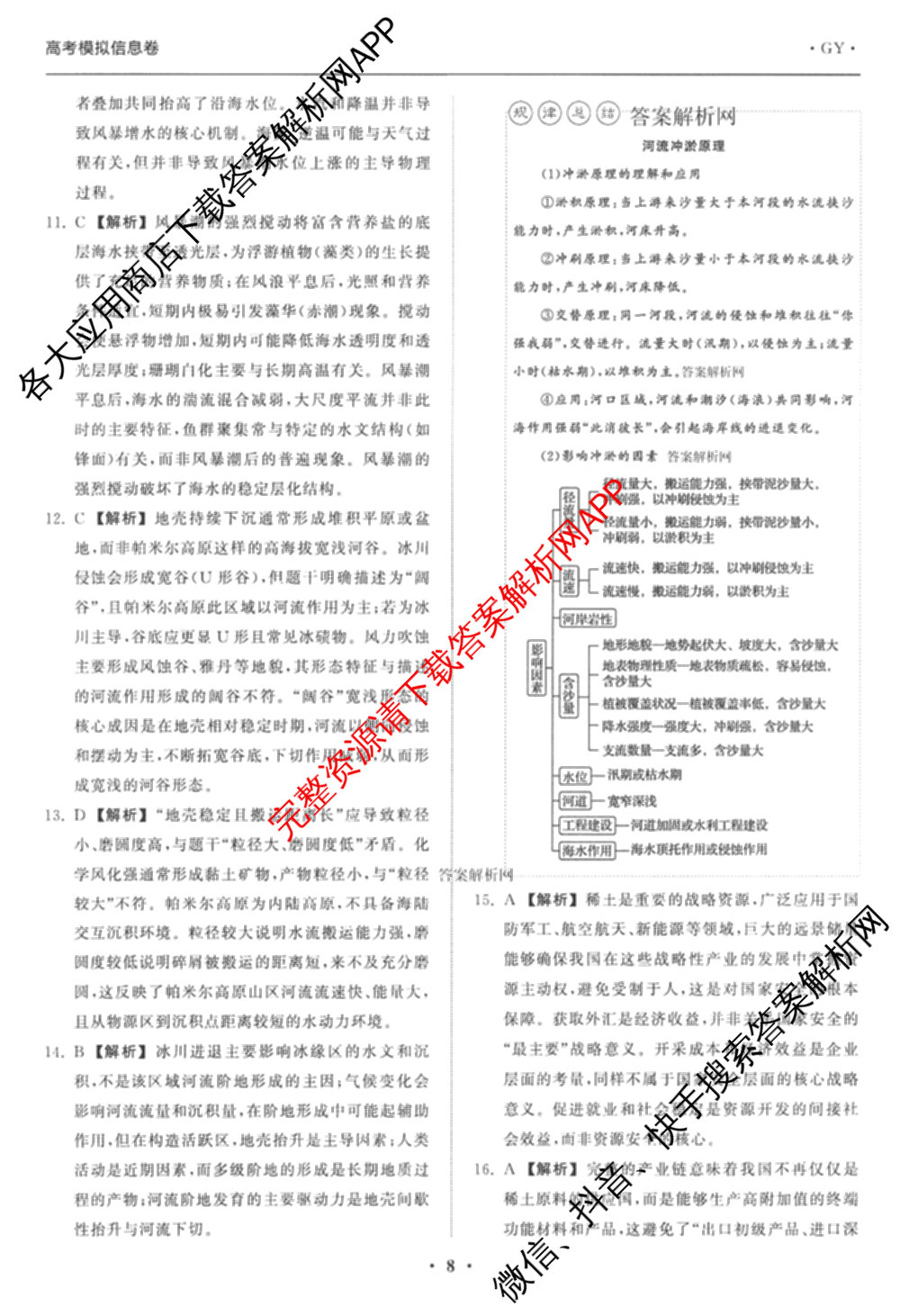 天舟高考衡中同卷2026年普通高等学校招生全国统一考试模拟信息卷(四)4(已更新化学(无字母) 政治(WY) 物理(山东版)等35份)地理答案