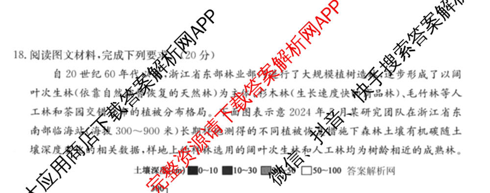 2026年普通高等学校招生全国统一考试猜题信息卷(一)1各科答案及试卷（含物理(AH) 语文 化学(FJ)等）地理试题