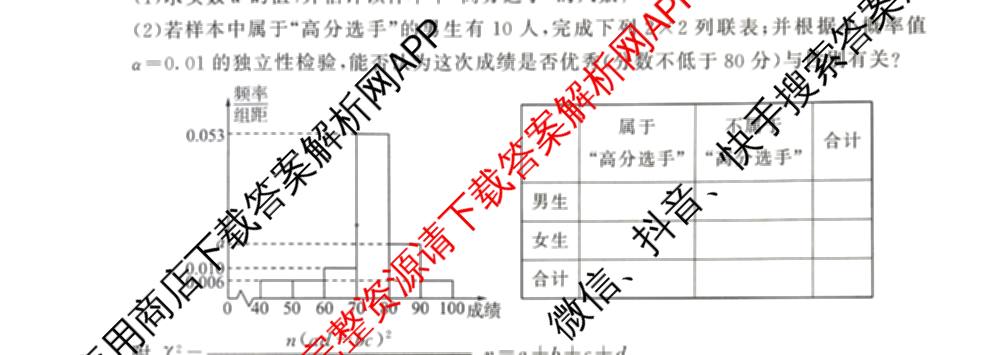 百师联盟2026届高三命题趋势预测(四)试卷及答案汇总（含化学(百A)、政治(百F)、数学(百B)等22份）数学试题