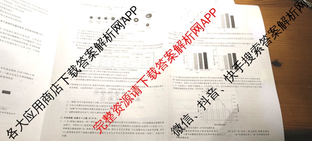 天舟高考衡中同卷2025届全国高三联合性检测(4月)（含物理(L专版)、生物(AH专版)、物理(J专版)等）生物试题