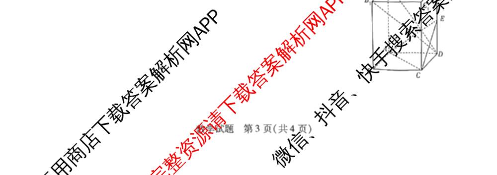 天一大联考2024-2025学年(下)高二年级期中考试: 含生物(B卷)、政治(A)、历史试卷解析数学试题
