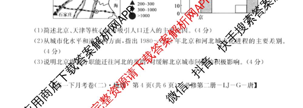 2025~2026全国名校高一下学期第二次月考试卷（含化学(必修第二册-RJ-G-唐) 地理(必修第二册-LJ-G-唐) 语文(必修下册-BB-X-F-唐)等）地理试题