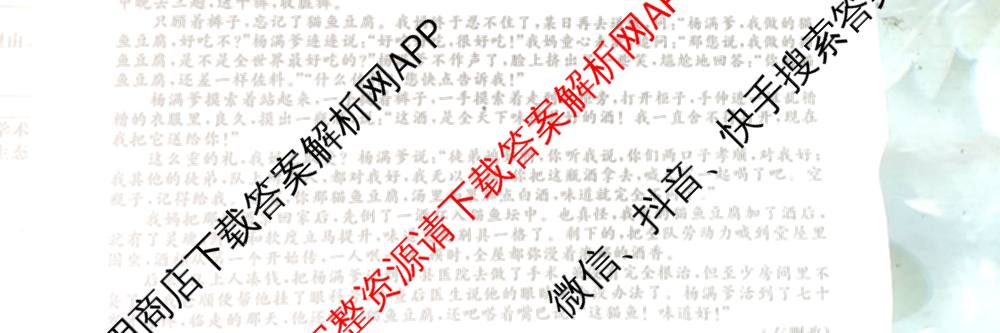 2026届高三总复习名师原创模拟(三)3试卷及答案汇总（含物理(XS6JG)、政治(新S6J)、生物(新S6)等39份）语文试题