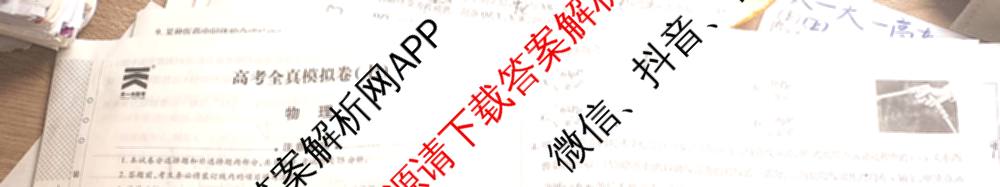 天一大联考2025届高考全真模拟卷(七)7试卷及答案汇总(已更新化学(河南专版) 历史(安徽专版) 历史(河南专版)等39份)物理试题