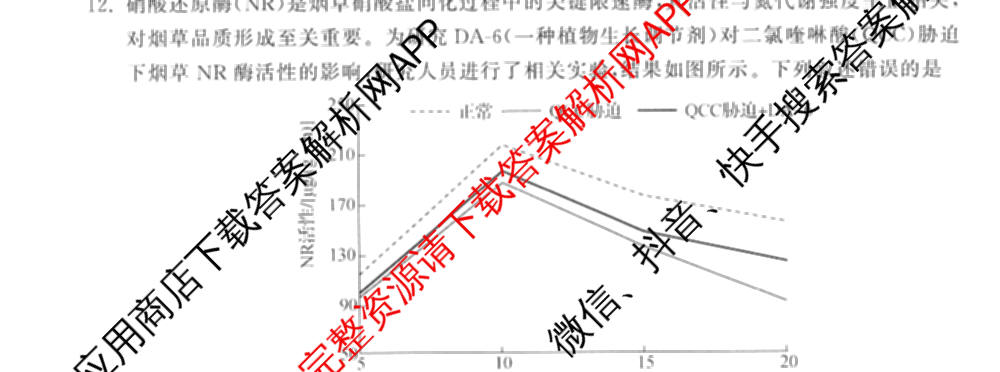 天舟高考衡中同卷2026年普通高等学校招生全国统一考试模拟信息卷(二)2(已更新化学(无字母) 政治(WY) 政治(河南版)等35份)生物试题