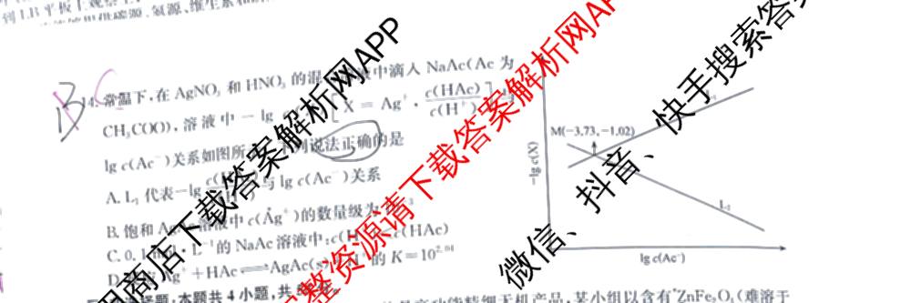 九师联盟2025届高三5月考前冲刺(一)（含地理(N)、政治、英语(无字母)等45份）化学试题