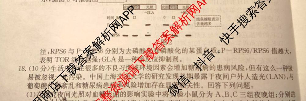 2026年全国高考冲刺押题训练(一)1: 含数学(N)、语文(N)、生物(D N)试卷解析生物试题