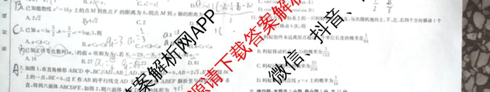 2025年定西市普通高中高三年级诊断考试各科答案及试卷: 含物理、数学、生物试卷解析数学试题
