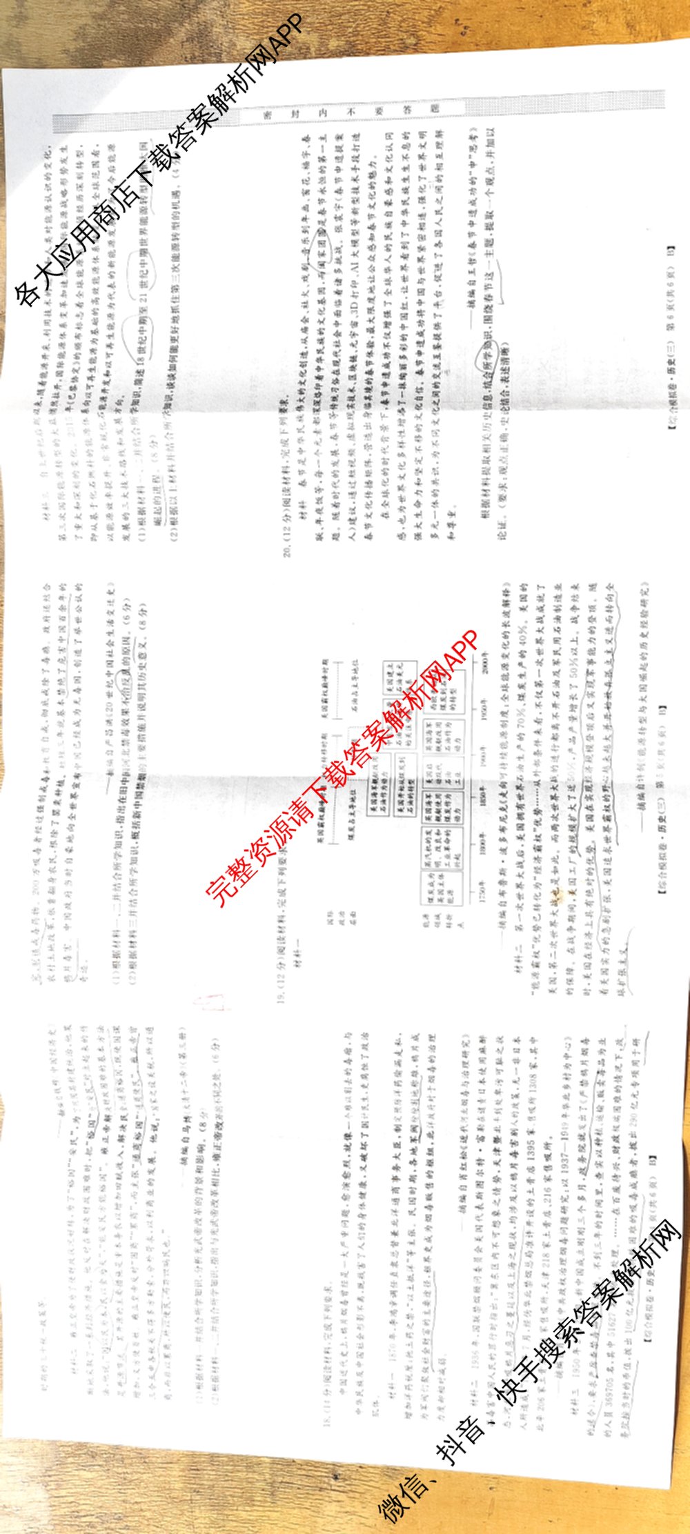 2026普通高等学校招生全国统一考试综合模拟卷(三)3（含化学(H)、化学(B)、数学(X)等14份）历史试题