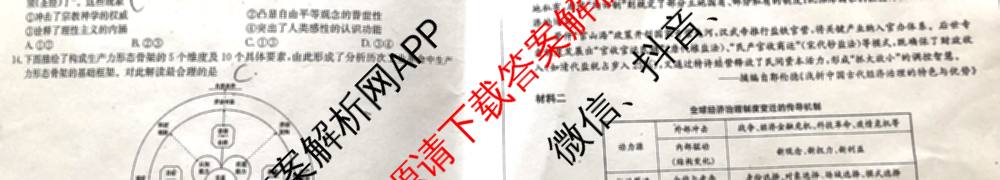 九师联盟2025届高三5月考前冲刺(一)（含地理(N)、政治、英语(无字母)等45份）历史试题