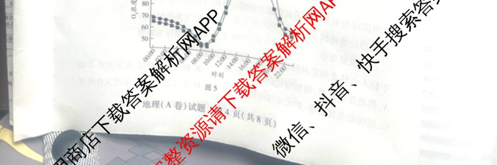 天一大联考山西省晋中市2025年5月高考适应性训练考试试卷各科答案及试卷: 含地理(A) 数学(B卷) 英语试卷解析地理试题