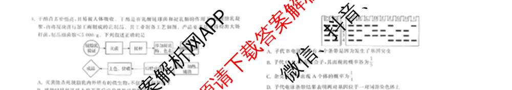 天舟高考衡中同卷2026年普通高等学校招生全国统一考试模拟信息卷(三)3试卷及答案汇总(已更新地理(WY)、数学(无字母)、文综(新疆版)等35份)生物试题