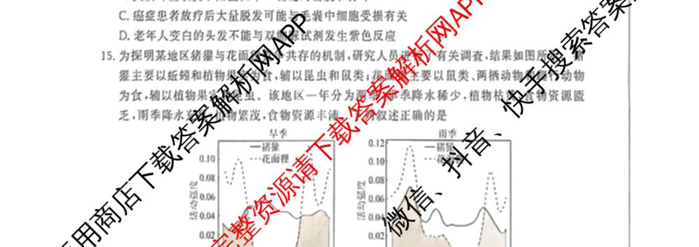 河北省衡水市枣强中学2026届高三下学期期中考试(HB)(无标题)（含地理、化学、数学等）生物试题