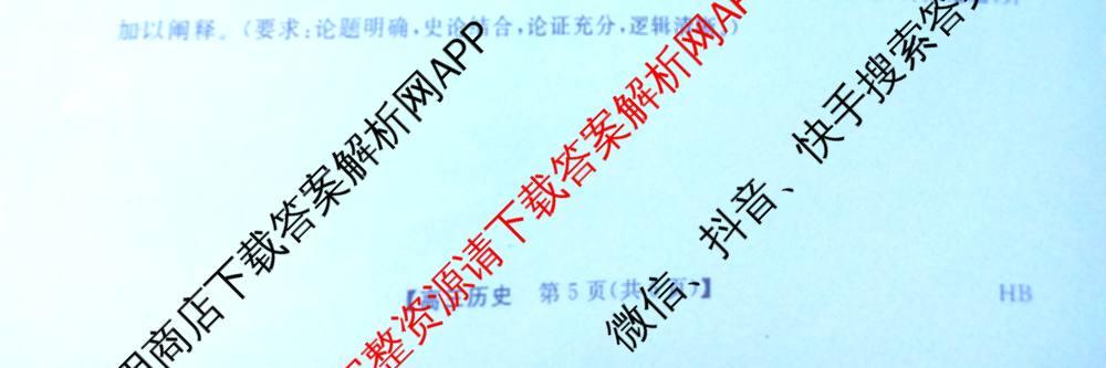 河北省衡水市枣强中学2026届高三下学期期中考试(HB)(无标题)（含地理、化学、数学等）历史试题