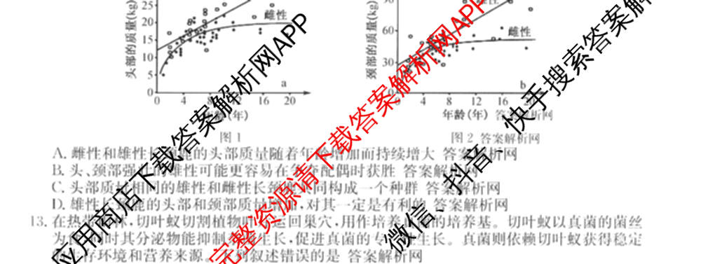 2026年普通高等学校招生全国统一考试猜题信息卷(二)2（含政治(B2)、化学(B2)、物理(B3)等）生物试题